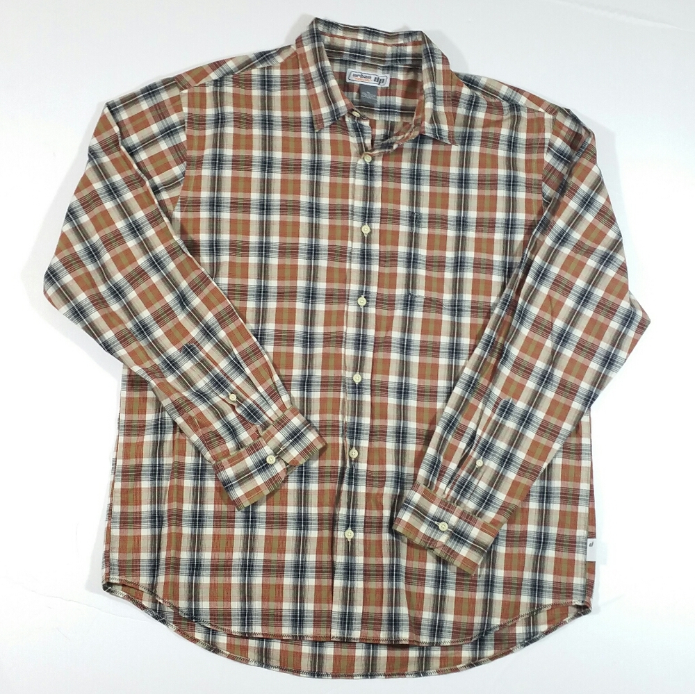 Urban Pipeline Brown Plaid Shirt